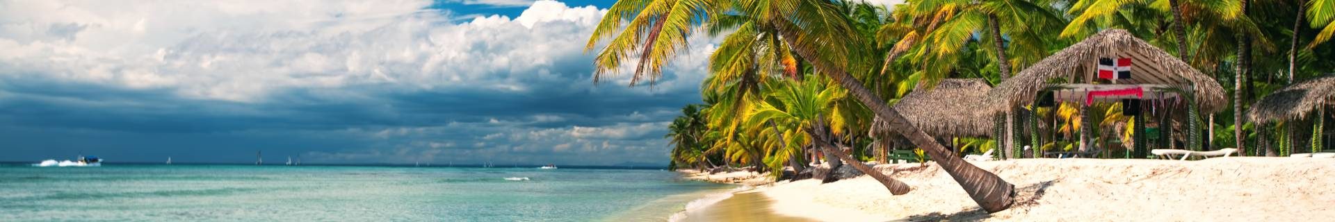 Tropical beach on Saona Island, Dominican Republic